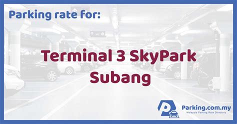 skypark airport parking|Rates .
